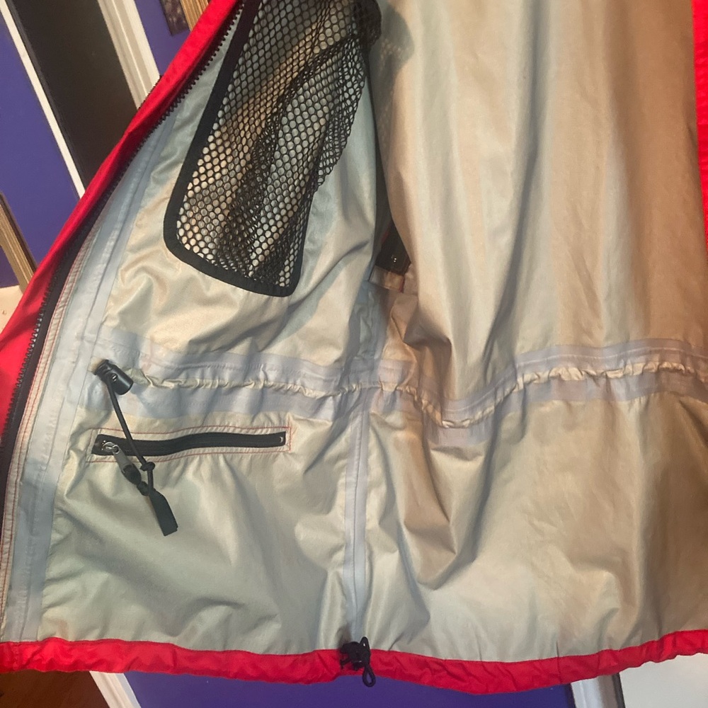 The North Face Red and Black Waterproof Hooded Jacket - Picture 4 of 6
